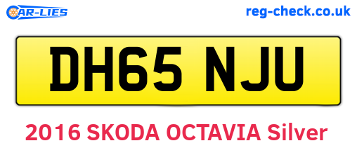 DH65NJU are the vehicle registration plates.