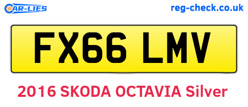 FX66LMV are the vehicle registration plates.