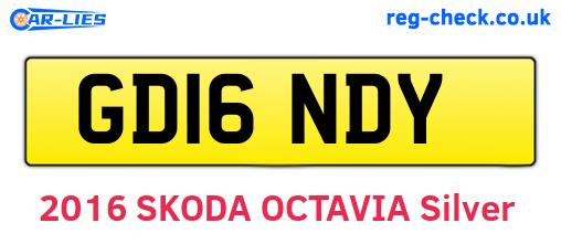 GD16NDY are the vehicle registration plates.