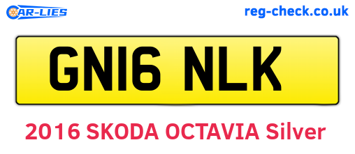 GN16NLK are the vehicle registration plates.