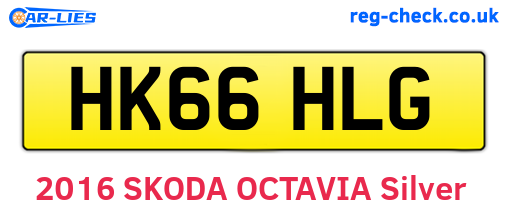 HK66HLG are the vehicle registration plates.