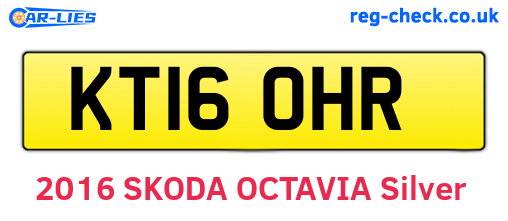 KT16OHR are the vehicle registration plates.