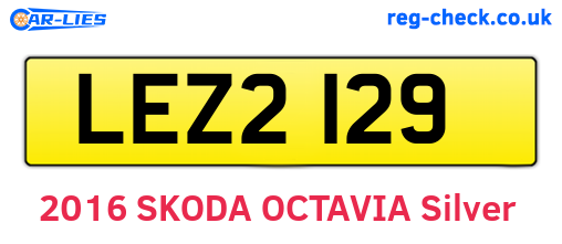 LEZ2129 are the vehicle registration plates.