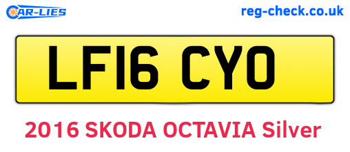 LF16CYO are the vehicle registration plates.