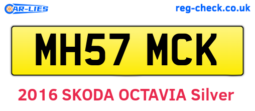 MH57MCK are the vehicle registration plates.
