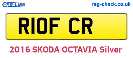 R10FCR are the vehicle registration plates.