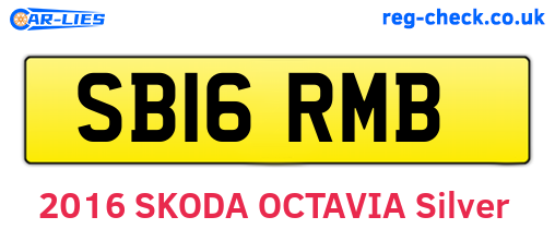 SB16RMB are the vehicle registration plates.