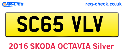 SC65VLV are the vehicle registration plates.