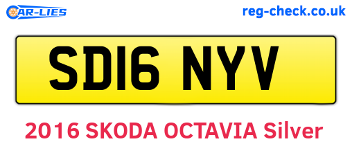 SD16NYV are the vehicle registration plates.