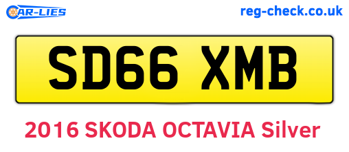 SD66XMB are the vehicle registration plates.