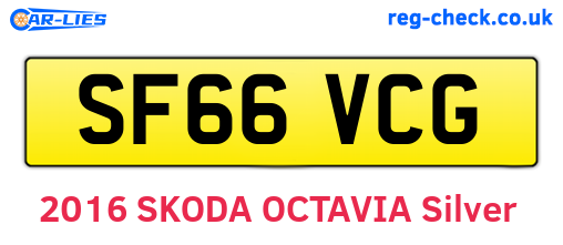 SF66VCG are the vehicle registration plates.
