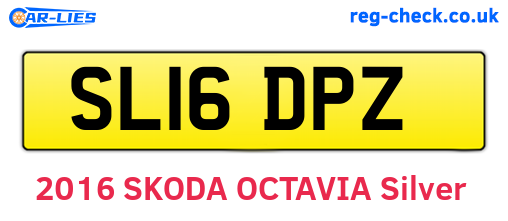 SL16DPZ are the vehicle registration plates.