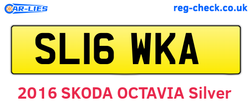 SL16WKA are the vehicle registration plates.