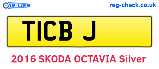 T1CBJ are the vehicle registration plates.