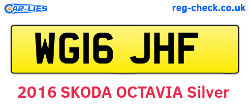WG16JHF are the vehicle registration plates.