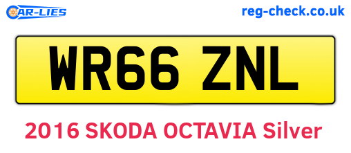 WR66ZNL are the vehicle registration plates.