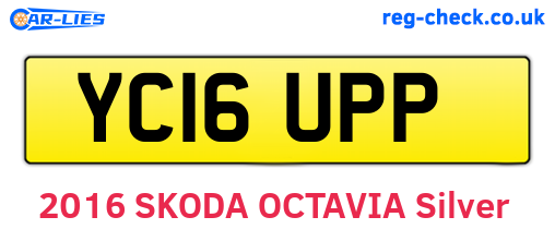 YC16UPP are the vehicle registration plates.