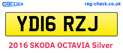YD16RZJ are the vehicle registration plates.