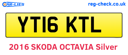 YT16KTL are the vehicle registration plates.
