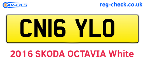 CN16YLO are the vehicle registration plates.