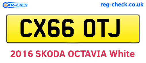 CX66OTJ are the vehicle registration plates.