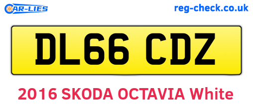 DL66CDZ are the vehicle registration plates.