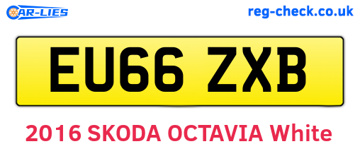 EU66ZXB are the vehicle registration plates.