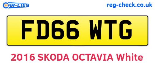FD66WTG are the vehicle registration plates.