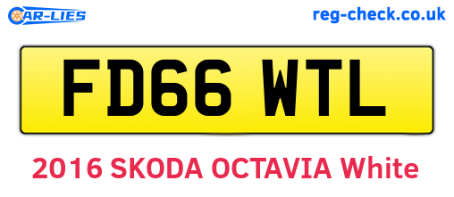 FD66WTL are the vehicle registration plates.