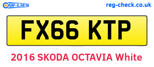 FX66KTP are the vehicle registration plates.