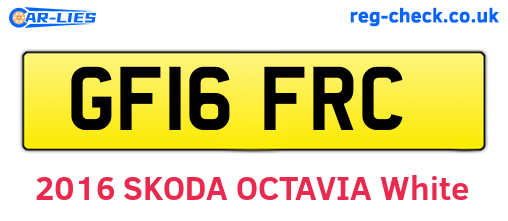 GF16FRC are the vehicle registration plates.
