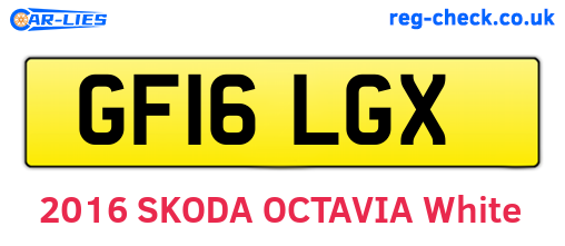 GF16LGX are the vehicle registration plates.