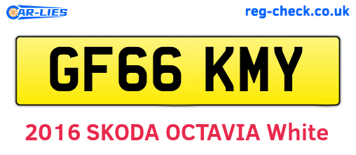 GF66KMY are the vehicle registration plates.