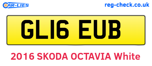 GL16EUB are the vehicle registration plates.