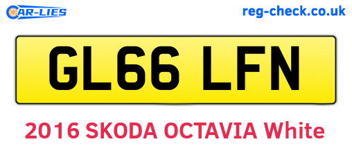 GL66LFN are the vehicle registration plates.