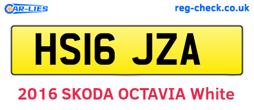HS16JZA are the vehicle registration plates.