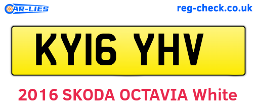 KY16YHV are the vehicle registration plates.