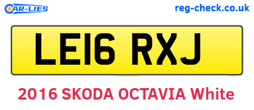 LE16RXJ are the vehicle registration plates.