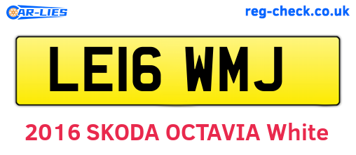 LE16WMJ are the vehicle registration plates.