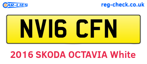 NV16CFN are the vehicle registration plates.