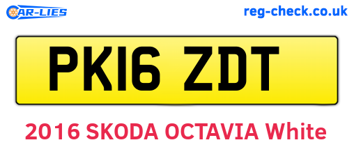 PK16ZDT are the vehicle registration plates.