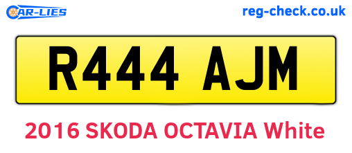 R444AJM are the vehicle registration plates.