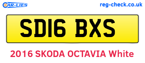 SD16BXS are the vehicle registration plates.