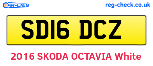 SD16DCZ are the vehicle registration plates.