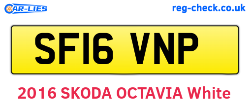SF16VNP are the vehicle registration plates.