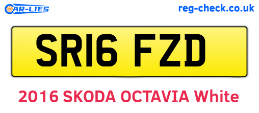 SR16FZD are the vehicle registration plates.