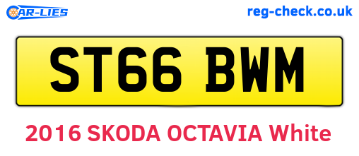 ST66BWM are the vehicle registration plates.