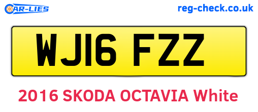 WJ16FZZ are the vehicle registration plates.
