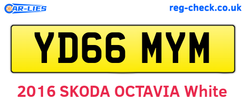 YD66MYM are the vehicle registration plates.