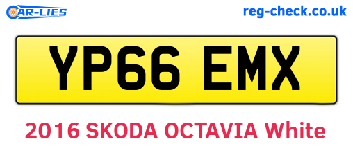 YP66EMX are the vehicle registration plates.